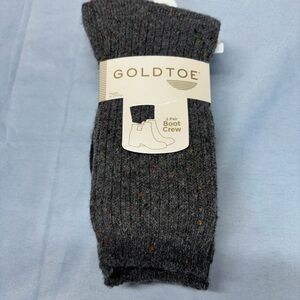 Gold Toe Black Crew Socks